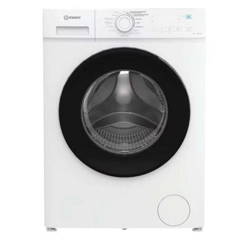 Lavadora Indesit Carga Frontal 8Kg 1400rpm A Blanca y Negra Motor Inverter