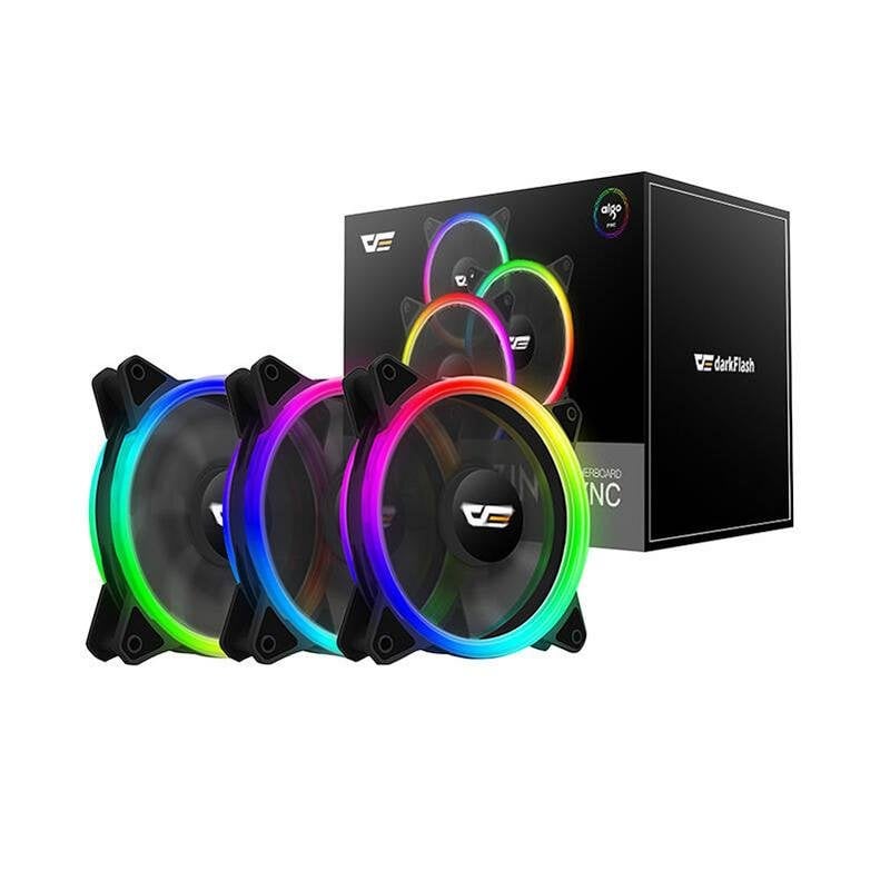Darkflash Dr12 Pro Argb Computer Fan Set 3in1 120x120 - vue 2