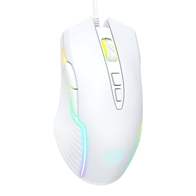 Ratón ONIKUMA CW905 USB 6400 DPI RGB 7 Botones Blanco Gaming