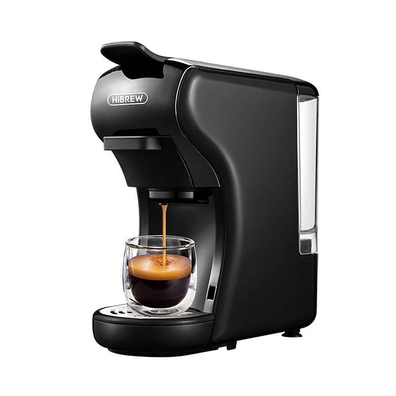 Cafetera de Cápsulas HiBREW H1A 1450W 19 Bares Compatible Nespresso y Dolce Gusto