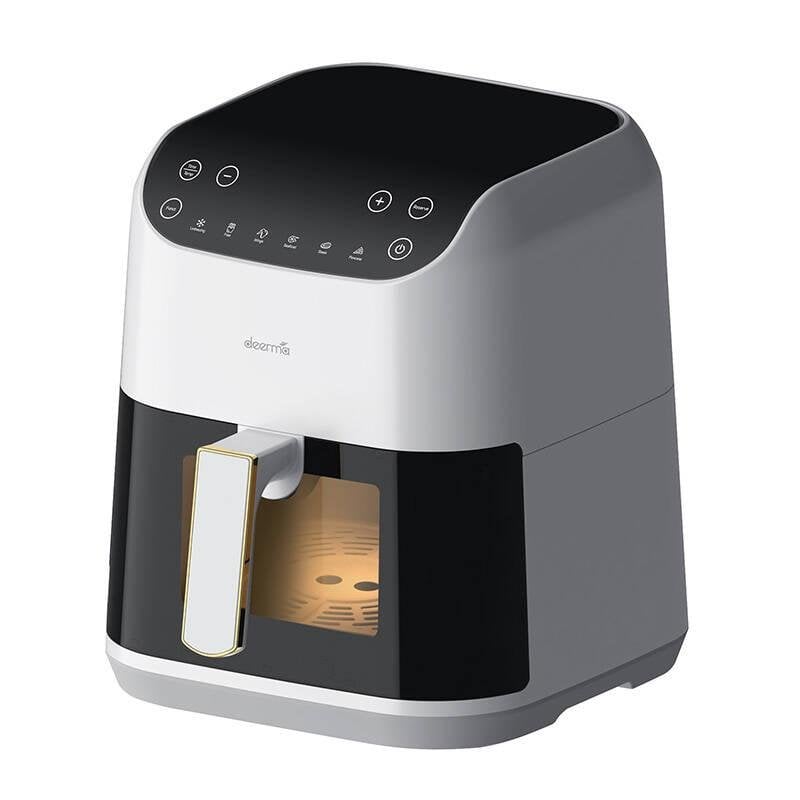 Friggitrice ad Aria Deerma DEM-KZ130W Finestra 5,5L 1300W con Programmi Timer