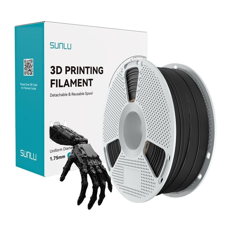Filamento Nylon PA6/66 Sunlu Easy PA Negro 1,75 mm Alta Resistencia
