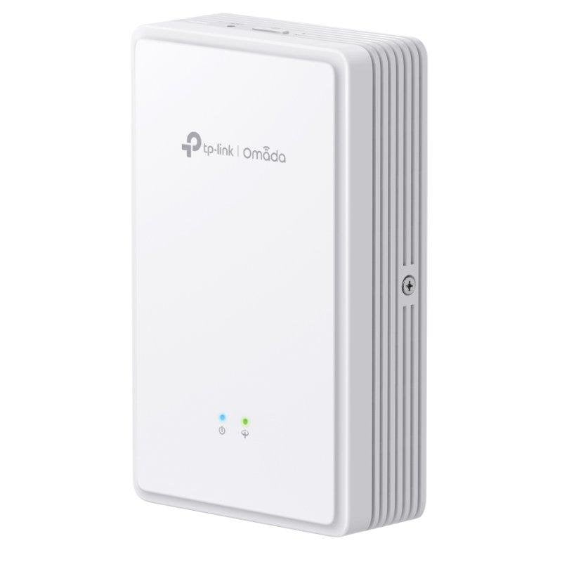 TP Link Omada EAP625GP Wall V1 Borne d'accès sans fil GPON 1GbE Wi Fi 6 2.4 GHz 5 GHz géré par le Cloud montage mural