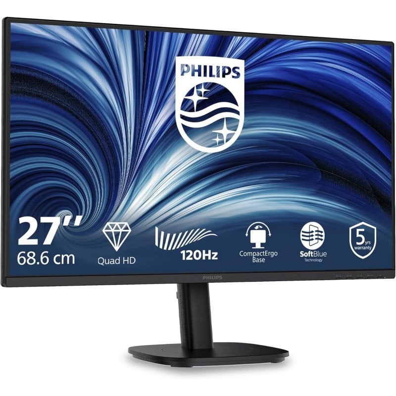 Monitor Philips 27B2N3500/00 27" Quad HD 120Hz IPS Adaptive Sync Ergonomía
