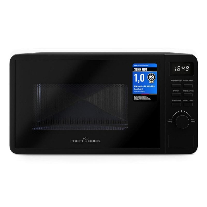 Microondas Proficook PC-MWG 1319 20 Litros 700W con Grill 800W y Funciones Avanzadas