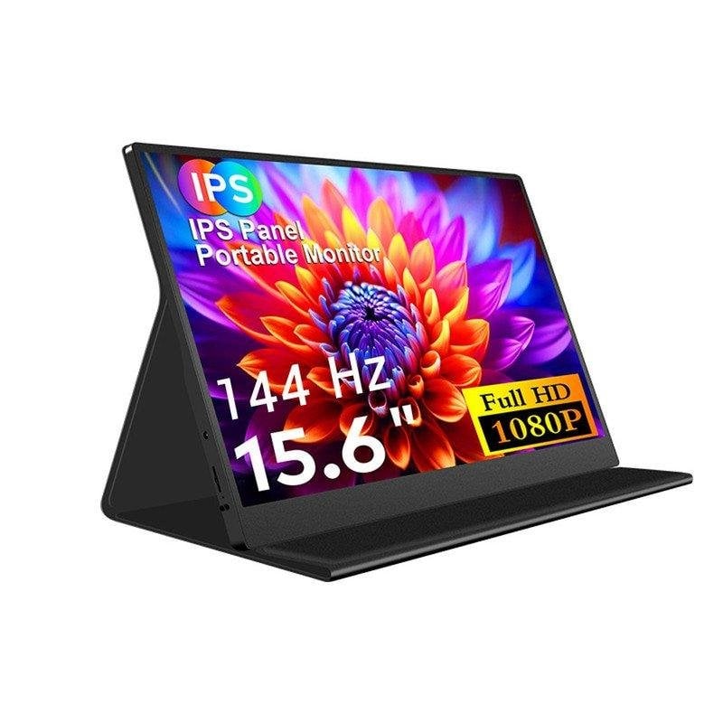 Écran PC FOPO S6 15,6" Full HD 144Hz IPS Portable USB-C Mini HDMI Noir