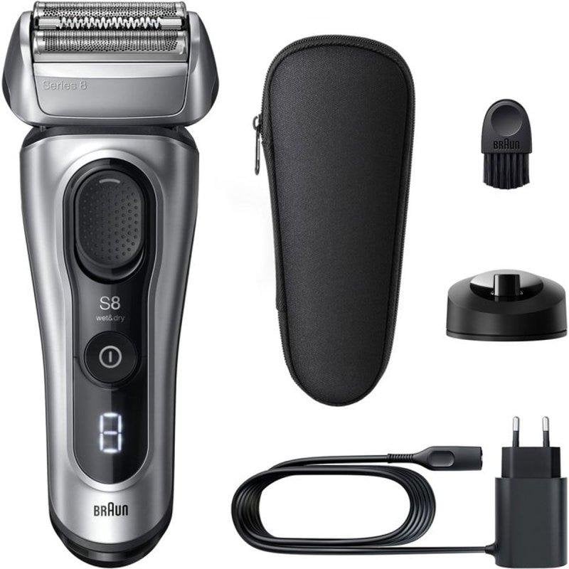 Afeitadora Facial Braun Series 8 8617s Inalámbrica 60min Seco y Mojado 4 Láminas Carga Rápida