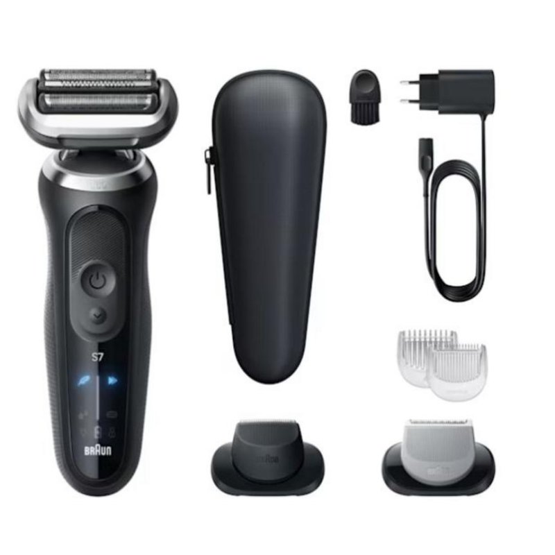 Rasoir Visage Braun Series 7 72-N1620s Sans Fil 60min Sec et Mouillé 3 Grilles Charge Rapide