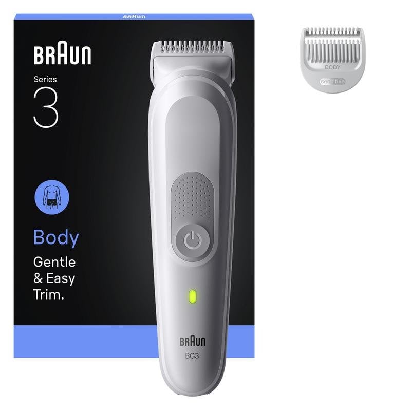 Afeitadora Corporal Braun Series 3 80789711 Inalámbrica 80min Seco y Mojado 1 Peine SkinGuard