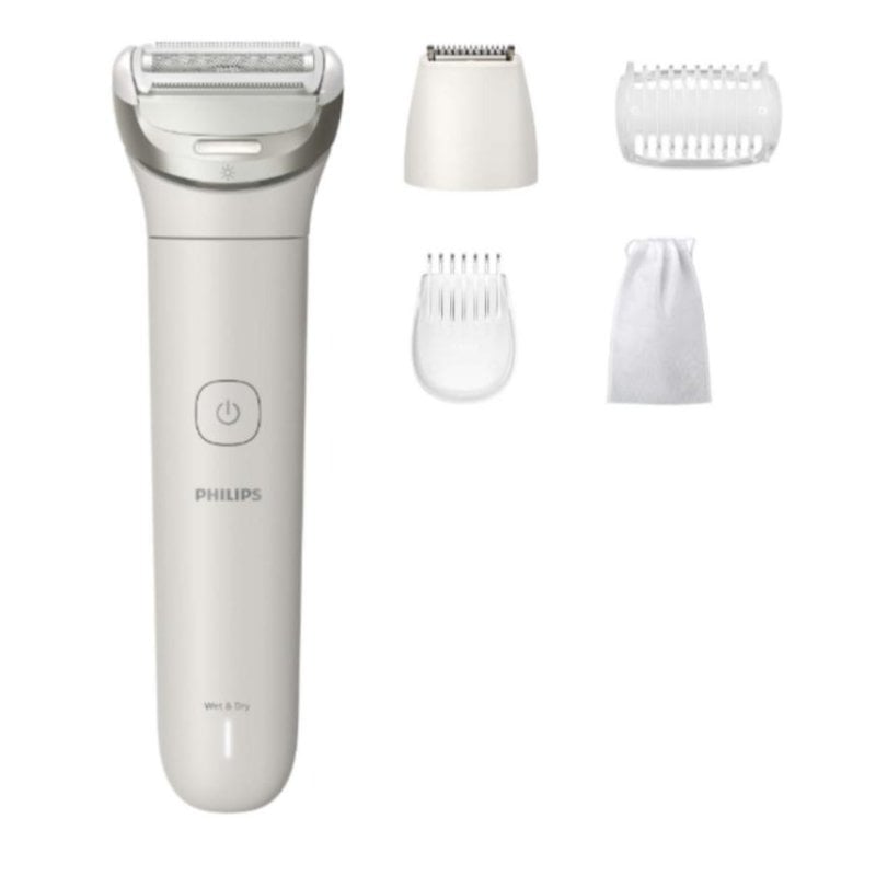Afeitadora Corporal Philips 8000 Series BRL147/00 Inalámbrica 100min Seco y Mojado 3 Láminas Estuche
