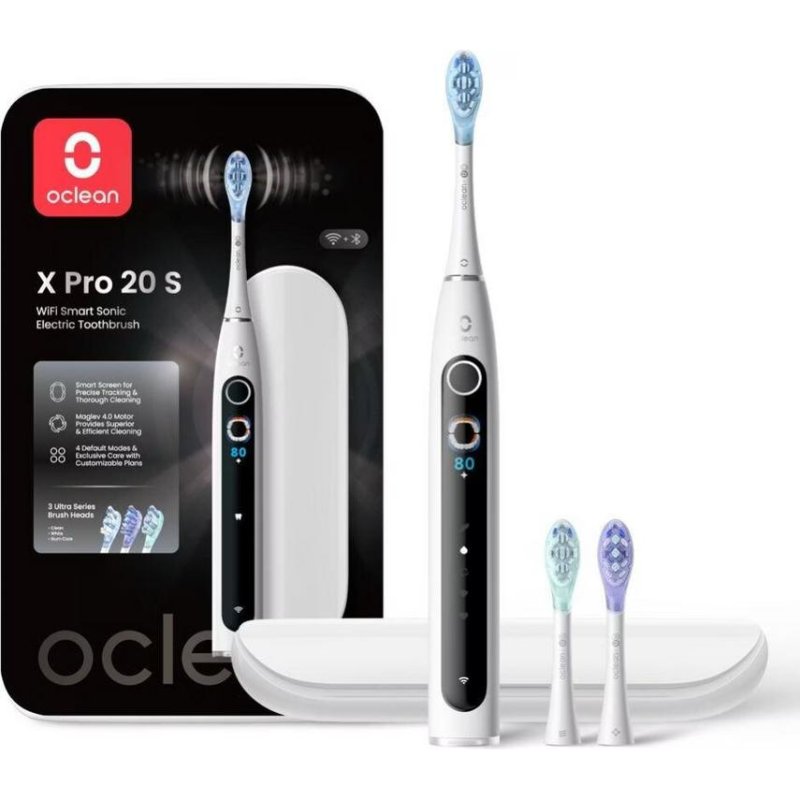 Brosse à Dents Oscillante Clean X Pro 20 4 Modes 3 Embouts IA Étui USB - vue 4