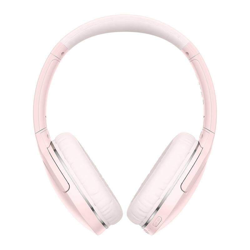 Auriculares Baseus NGD02-C01 sans fil Bluetooth 5.0 pliables rose 40h autonomie