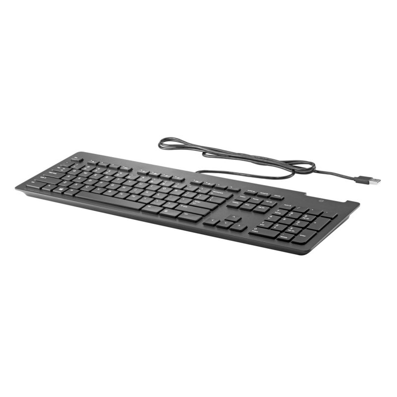 Teclado HP Bus Slim v2 alámbrico con lector de tarjeta inteligente USB negro