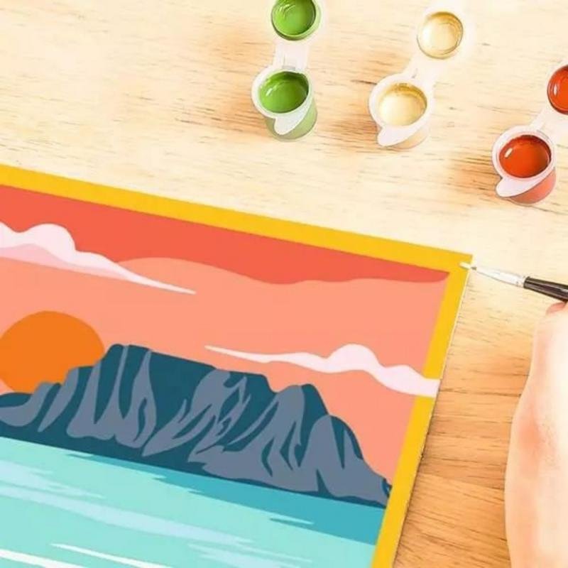 Ravensburger CreArt – Peinture Par Numéros "Cozy Cabana" – Détente Et Créativité Pour Adultes