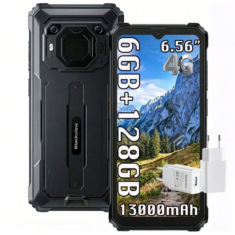Blackview BV6200 Pro 4G 6GB 128GB 6,56" Negro resistencia IP68 NFC