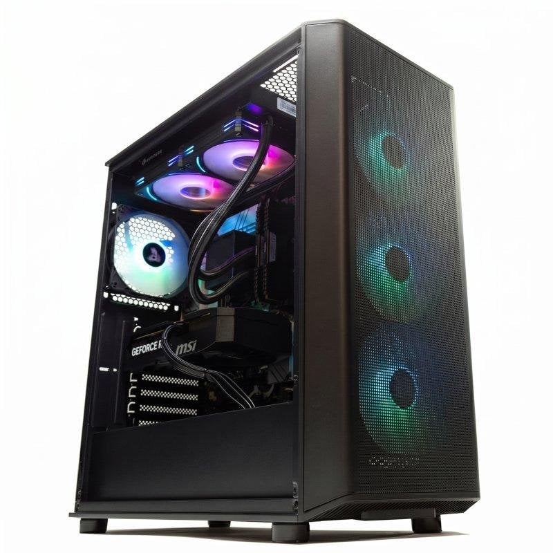 PC Sobremesa Megamania Reactor AMD Ryzen 7 7700X 32GB 4TB SSD RTX 5070 Windows 11 WiFi