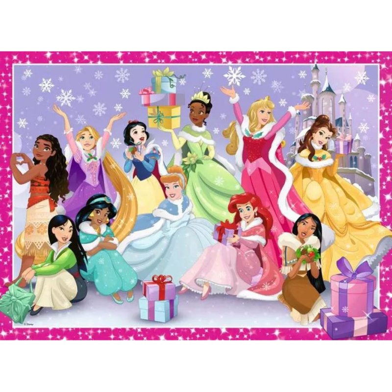 Ravensburger Puzzle Enfant Puzzle 200 pièces Un Noël MagiqueDisney Princesses​ À partir de Puzzle de qualité supérieure Carton épais et résistant Disney Princesses 13385