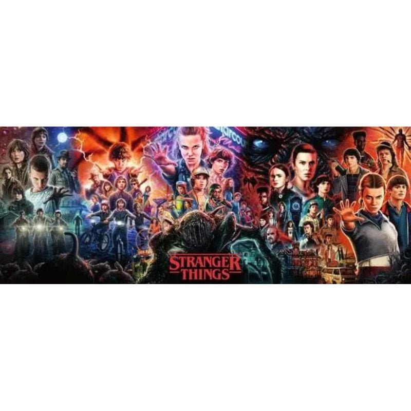 Puzzle Panorama Ravensburger Stranger Things 1000 pièces
