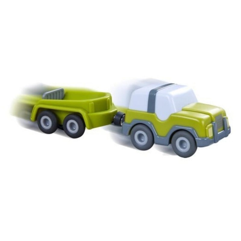Coche de jeu HABA Kullerbü Todoterreno avec remorque et - vue 4