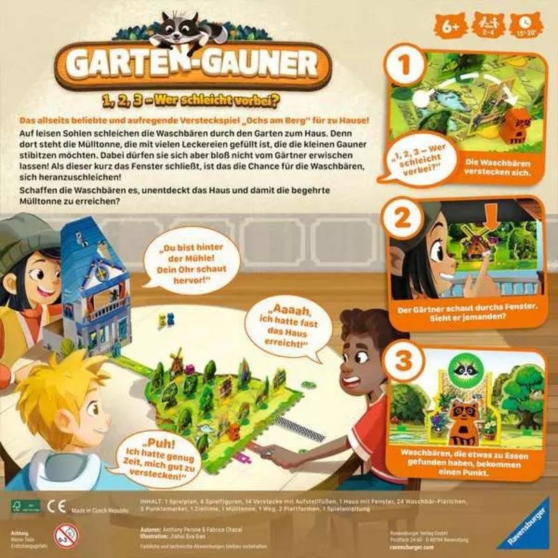 Jeu De Société Ravensburger 22698 – Garten Gauner, À Partir De 6 Ans