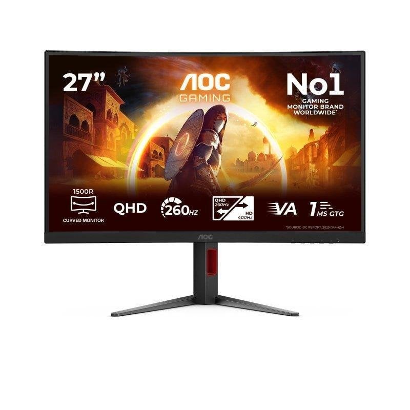 Monitor AOC CQ27G4Z2 27" QHD 260Hz Fast VA Curvo HDR400 1ms