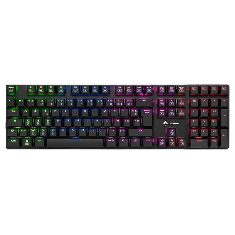 Sharkoon PureWriter RGB clavier Gaming USB AZERTY Français Bleu - vue 6