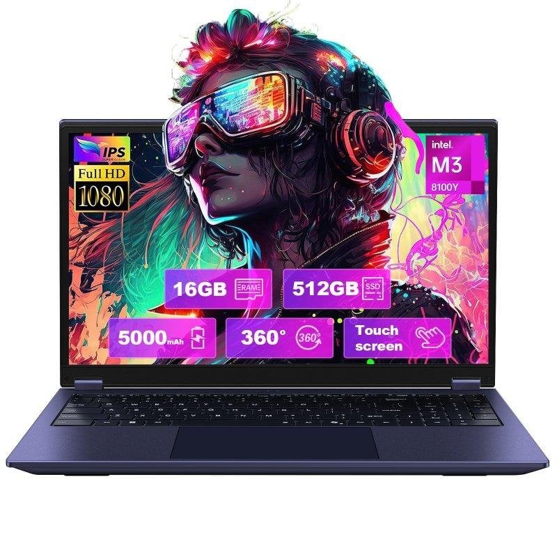 Portatile Micrear UCC-UL156 15.6" Intel M3-8100Y 16GB 512GB SSD UHD Graphics 615 Windows 11 Pro