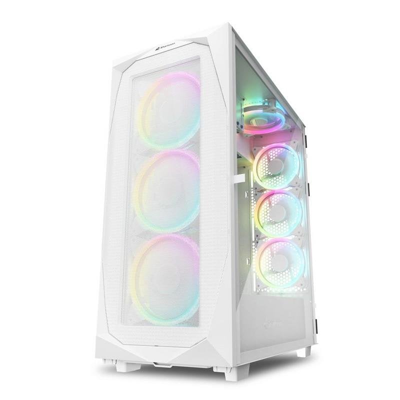 Boîtier PC Sharkoon REV300 Tour ATX Verre Trempé Blanc