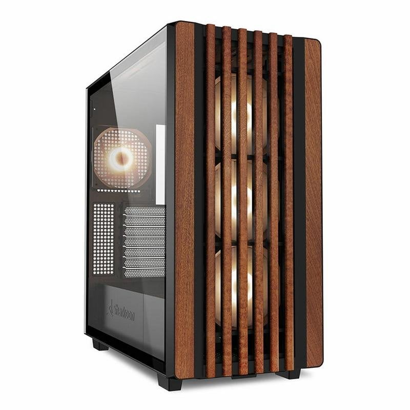 Boîtier PC Sharkoon REBEL C70G RGB Full Tower Noir/Bois