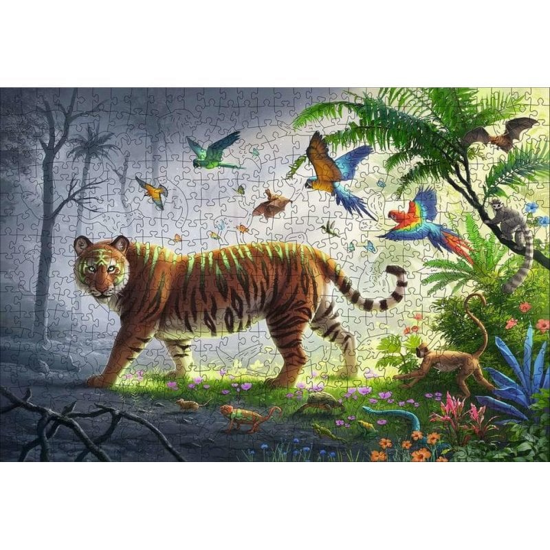 Puzzle en bois 500 pièces : Tigre de la jungle Ravensburger France