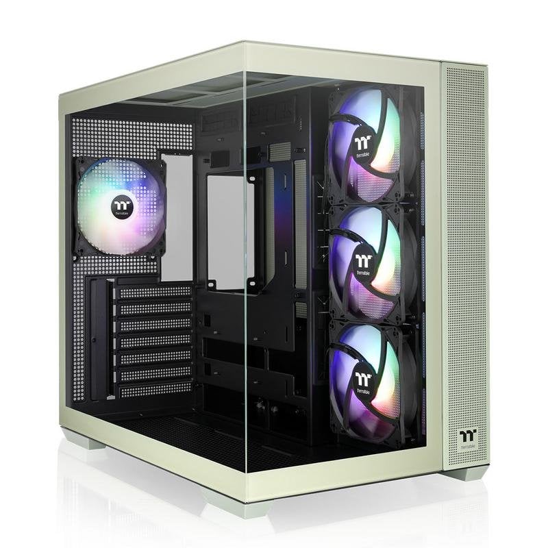 Boîtier PC Thermaltake View 380 TG ARGB Matcha Green Midi Tower