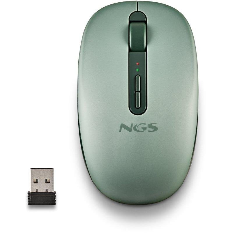 Mouse NGS Wireless Dual Bluetooth 5.2 1600DPI Silenzioso Verde