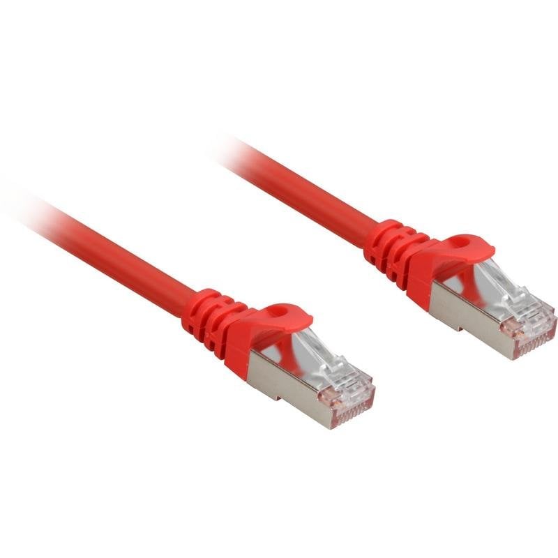Cable de red Sharkoon Cat.6a SFTP 1,5 m Rojo