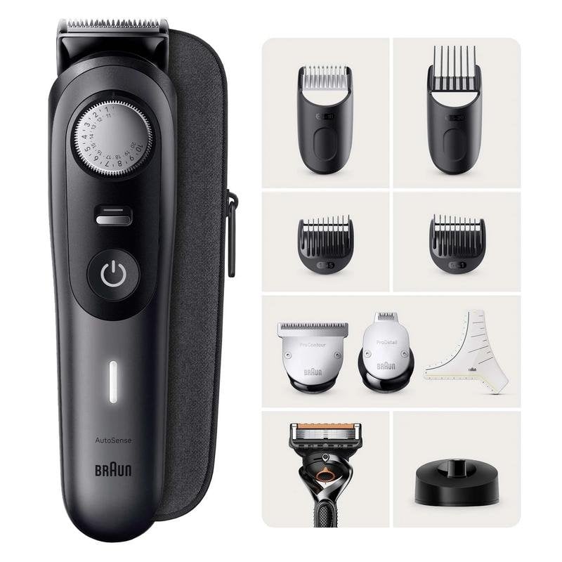 Haarschneider Braun BeardTrimmer 9 BT9421 Kabellos 180min 40 Längen 3 Aufsätze Wasserdicht