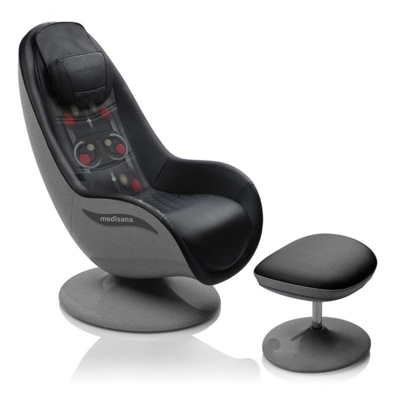 Sillón de masaje MEDISANA RS 670 Nero con 6 tecniche e poggiapiedi