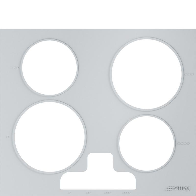 Tapa para cocina Smeg KITCVRI con mandos frontales gris 469 mm