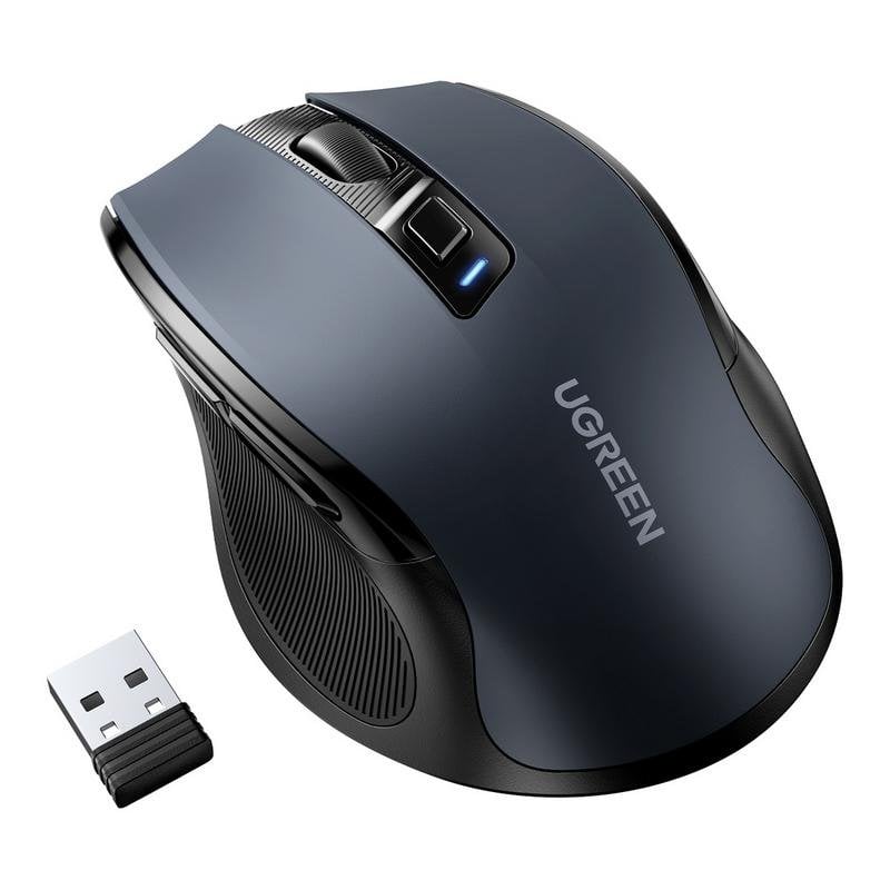 Mouse Ugreen 6957303898558 RF Wireless Bluetooth 4000 DPI Nero Ergonomico