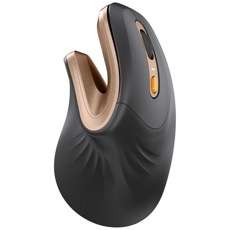 ProtoArc EM11 NL Ratón Ergonómico Vertical Inalámbrico Color Negro y Dorado