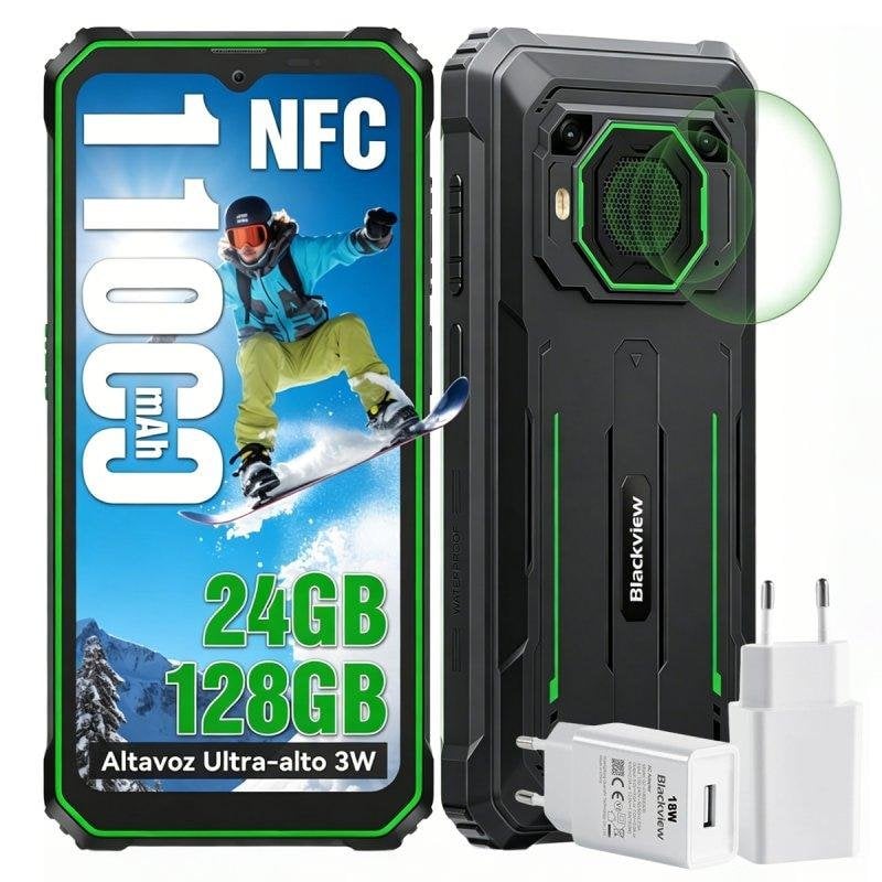 Blackview BV6200 Plus 4G 8GB 128GB 6.56" Verde Incluye Cargador