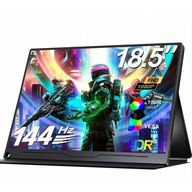 Monitor PC Uperfect 18,5" FullHD 144Hz IPS Portatile USB-C Mini HDMI 1ms Ultraleggero