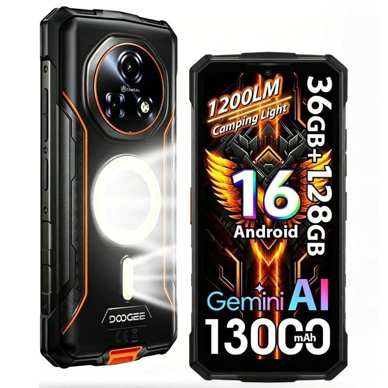 Doogee Fire 5 Ultra 4G 6GB 128GB 6.6" Laranja