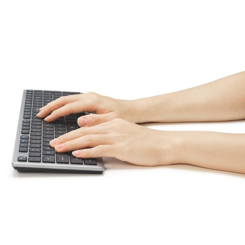 Clavier Kensington KB535 complet sans fil Bluetooth et RF gris AZERTY