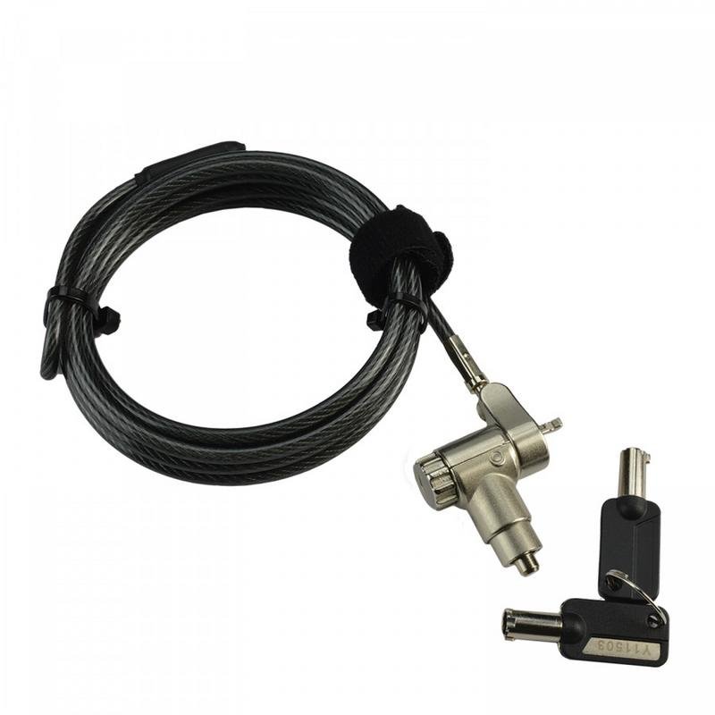 Câble antivol MCL Universal 2 m avec clé pour ordinateurs portables et tablettes
