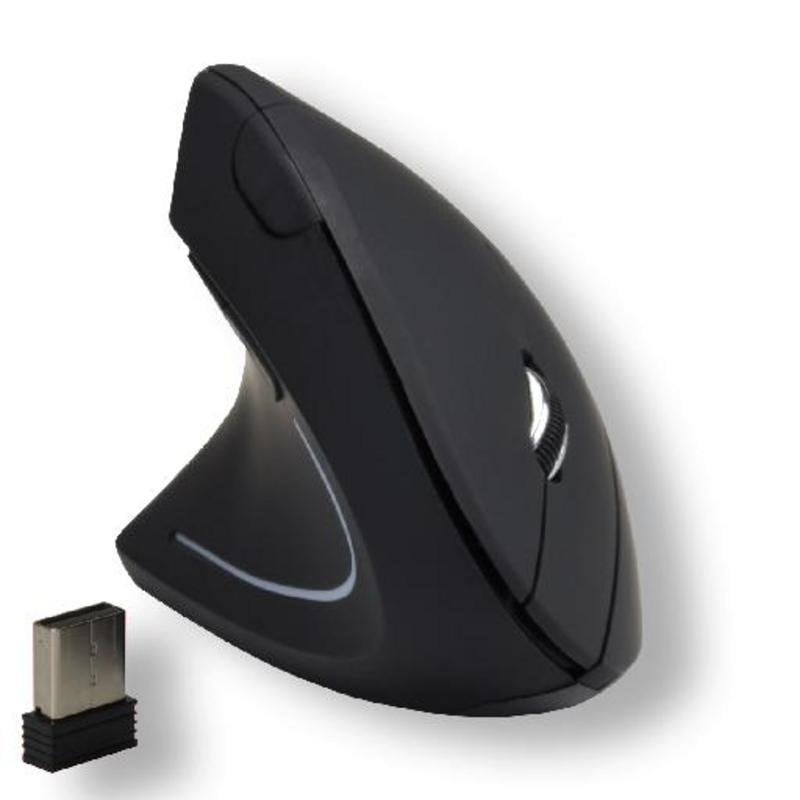 Ratón MCL SS-618GW/N Wireless 1600 DPI Negro Diseño vertical zurdo