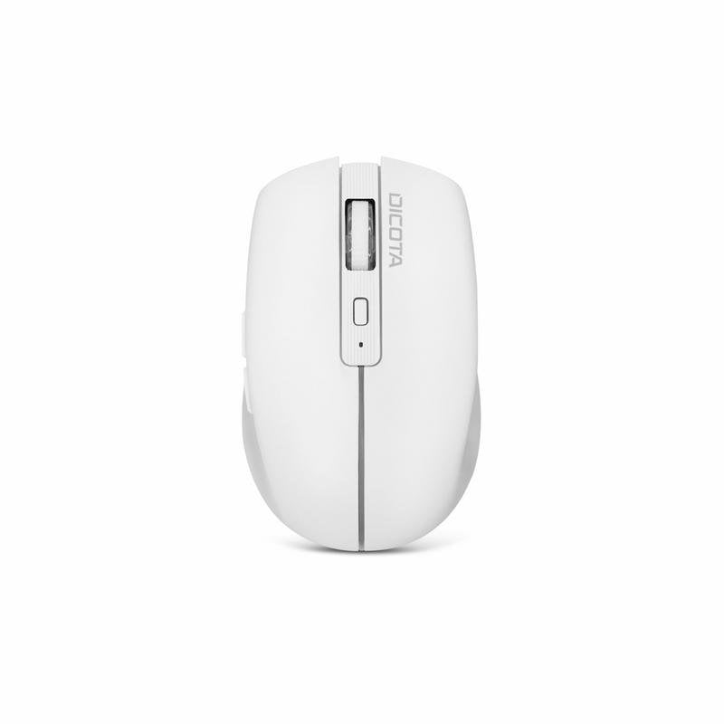 Ratón DICOTA D32044 Ambidextro RF Wireless Bluetooth 1600 DPI Blanco Recargable