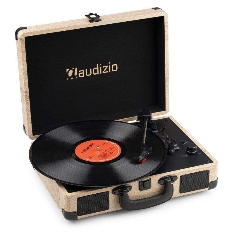 Tocadiscos Audizio RP116LW Bluetooth USB 33/45/78 rpm piel sintética