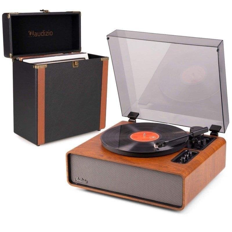 Tocadiscos Audizio Laredo 160 W RMS Bluetooth con maleta para vinilos