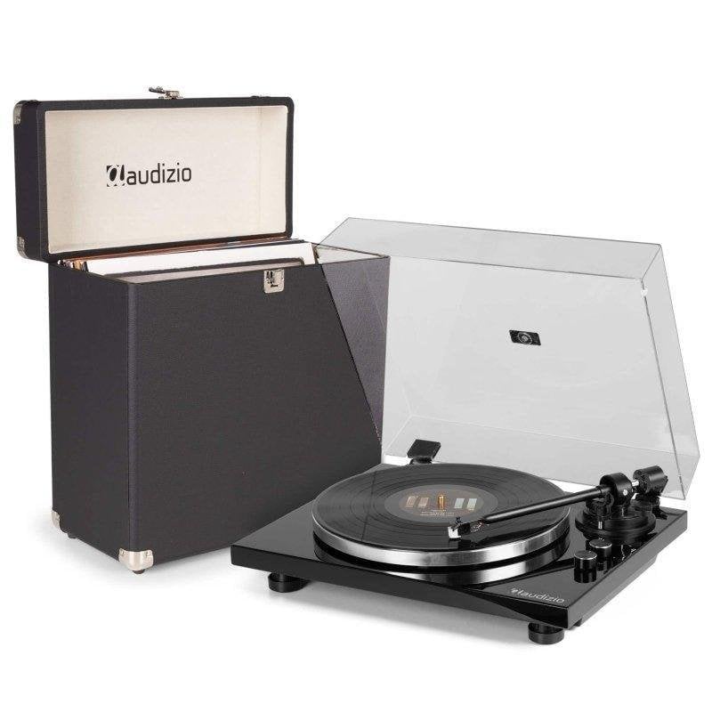 Tocadiscos Audizio Toledo Bluetooth RCA tracción por correa 33/45 RPM con maleta RC32
