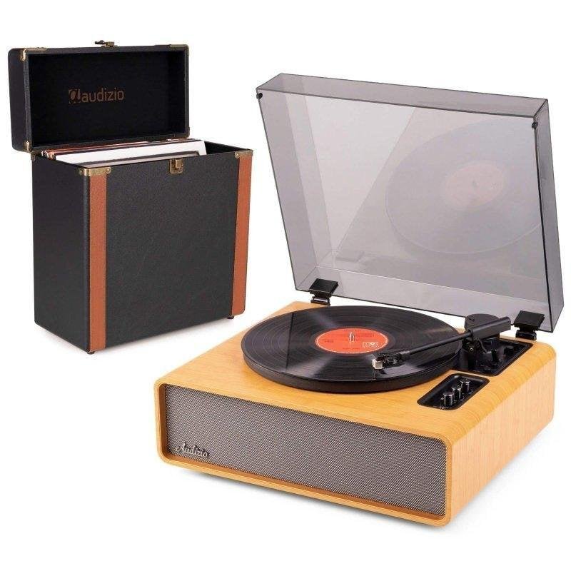 Tocadiscos Audizio Laredo 160 W RMS Bluetooth tracción por correa y maleta
