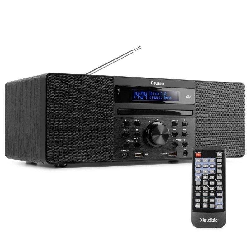 Microcadena Audizio Prato 60W RMS Bluetooth DAB+/FM CD USB Blanca